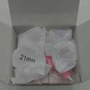 Nuliie Set of 8 Flange Sizing kit 21mm for 24mm Flange/Shield of Most Pumps, BPA Free Silicone Flange Inserts, Compatible with Momcozy/Elvie/Spectra/Bellababy/TSRETE/Nuliie Electric Breast Pumps