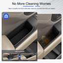 4PCS Door Side Storage Box Compatible with 2022-2026 Chevy Silverado GMC Sierra Door Handle Phone Pocket Tray Insert Organizer Crew Cab Replacement for 2022-2026 Chevy Silverado Accessories