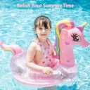 New Baby Swimming Pool Floats for Toddler Kids 8-48 Months Under 44lb, Inflatable Swim Ring Water Raft with Seat for Summer Beach Outdoor Children Infant Bath Toys