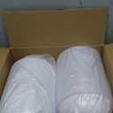 100 Pack 32oz White Disposable Plastic Bowls Plastic Salad Bowls Large Stackable Serving Soup Dinnerware for Birthdays, Weddings, Parties, Festivals