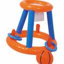 Inflatable 2-IN-1 Game Basketball & Ring Toss, 21.65in x 19.69in