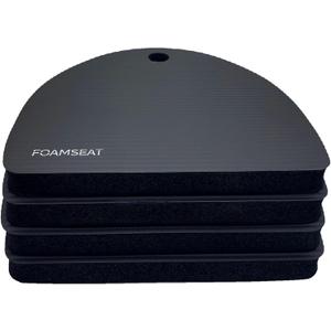 Stadium Seat Cushion, Bleacher Cushion, Portable and Waterproof Stadium Cushion, Perfect for Outdoor Events Use (Black) 4 Pack