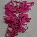 Kaei&Shi Strappy Harness, All Adjustable, Underwire Racerback, 4pc Garter Set (Neon Pink), Size S