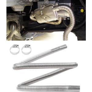 Generator Exhaust Extension Kit,Car Accessories Universal Stainless Steel Fuel Tank Diesel Gas Vent Hose Length,Automotive Replacement Flexible Exhaust Tubing,Fit for Cars,Trucks,SUVs (59")