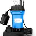 FOTING 3/4HP Submersible Sump Pump,4500 GPH Cast Iron Sewage/Effluent Pump,Automatic Tethered Float Switch,Septic Pump for Basement,Septic Tank,Basin,Sewage Well,Sewage System,1-1/2" NPT Discharge