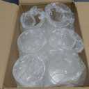 SUPMIND 6 Pack Glass Cylinder Vase for Table Centerpieces, 6 Inch Clear Glass Flower Vases Bulk Glass Hurricane Candle Holder Small Floral Vases for Table, Floating Candle Vase for Wedding Home Dcor