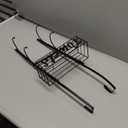 HapiRm Towel Racks for Bathroom Storage - 3 Tier Over The Door & Wall Mount Rolled Towel Storage Organizer Holder with Metal Shelf Basket for Small Bathroom, Camper, Rv - Black, Patented