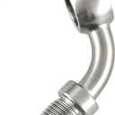3AN Male to 10.2mm 3/8" Banjo 45 Degree Stainless Steel Brake Hose Brake Clutch Fitting Adapter