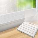 UNIFAMILY 5 Pack Window Condensation Absorber, Total 16.4Ft Window Condensation Prevention Moisture Absorber Felt Strips, Self Adhesive Reusable Absorbent Strips for Windows Glass Moisture Absorption