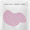 BLISALI Exfoliating Shower Towel 47", Premium Scrub Wash Cloth for Body Face, Exfoliating Washcloth for Men and Woman(Pink)
