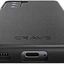 Crave for Galaxy S21 Case, Shockproof Protection Dual Layer Case for Samsung Galaxy S21, S21 5G (6.2 inch) - Black