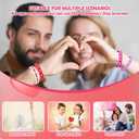 120 PCS Valentine's Day Rubber Wristbands For Adult Party Supplies and Party Favors