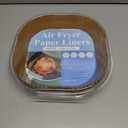 100 PCs Disposable Air Fryer Parchment Paper Liners, Disposable, Non-Stick, Oil-Proof, Water-Proof, Unbleached Baking Paper, Food Grade, Easy cleanup, Mess-Free, for All Roasting Baking (20 cm Square)