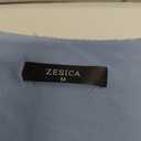 ZESICA Women's Long Sleeve Floral Tops Cowl Neck Slim Fit Going Out Shirts 2026 Spring Fashion Outfits Clothes Dusty Blue Medium