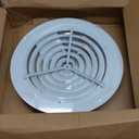 HVAC Premium 12'' Round Ceiling Diffuser - Easy Air Flow - HVAC Vent Duct Cover [White] - [Outer Dimensions: 16'']