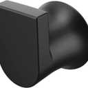 Matte Black Bathroom Towel Hook Genta LX Modern Single Robe or Towel Hanger for Kitchen or Bathroom