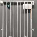 Babelio Baby Gate for Stairs, Kitchen & Doorways, 26-43" W 28" H No Bottom Bar| Easy Installation| One-Handed Operation| Auto-Close| Hardware Mount (Drill Needed) Safety Dog/Pet Gate Indoor (White)