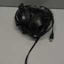 ZIUMIER Gaming Headset with Microphone, Compatible with PS4 PS5 Xbox One PC Laptop, Over-Ear Headphones with LED RGB Light, Noise Canceling Mic, 7.1 Stereo Surround Sound (Black)