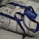 camandy Cotton Bedspread Quilt Bedding Sets 3 Pieces Reversible Coverlet Sets Comforters Vintage Floral Patchwork Blue Bedspread (Blue Vintage Floral, Queen Size)