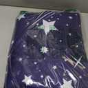 MAG 3pcs Purple Star Twin Bed Sheet,Space Microfiber Bedding Sheet Set,Galaxy Bed Sheets,Space Bedding Set with1 Fitted Sheet and 2 Pillowcases,14 Inches Deep (Purple and White,Twin)