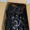 Mr. Pen Space Saving Hangers for Clothes, 24 pcs, Black, Bulk Plastic Multi Clothes Hangers Space Saving, 5 Slots, 360° Rotating Hooks, Black