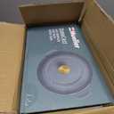 MUELLER HOME 6 Quart Enameled Cast Iron Pot Dutch Oven, Heavy-Duty, Oven-Safe up to 500 F & Across All Cooktops, Bread Pan with Lid & Knob, Cast Iron Cookware, Blue Kitchen Accessories, Mineral Blue