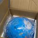 9" World Globe for kids Learning, Classroom Desk, Geographic Globe with iron Stand & colorful Magnetic Push Pins & magnifier & handkerchief, 360 Horizontal Rotation Educational World Globe, Blue