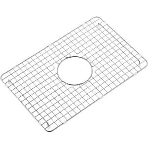 19 in. x 12.5 in. Centre Drain Sink Protector with Supersoft Silicone Feet in 304 Grade Stainless Steel