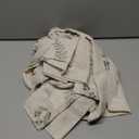 Jinchan Belrose Linen Floral Cafe Curtains 45 Inch Length Embroidered Farmhouse Curtains for Kitchen Bedroom Bathroom Small Windows Curtain Set Light Filtering 2 Panels Sage Green