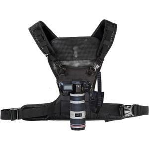 Nicama S-VEST Pro Dual shoulder Camera Harness for 1 Camera, Carrying Chest Vest for Canon 6D 5D2 5D3 Nikon D800 Sony A7S A7R Panasonic Olympus DSLR Cameras Climbing Wedding Travel Hiking, for ZOOM H6