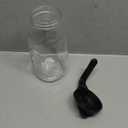 64oz Glass Pitcher with Lid, 2 Quart Mason Jar Pitchers with Lid and Spout, Wide Mouth Breast Milk Pitcher Glass Jug Sun Tea Pitchers, Cold Brew Coffee pitcher, Fridge Container for Water, Juice, Tea (Black)