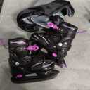 Adjustable Ice Skates for Kids Boys Girls with Skate Bag, 4 Size Adjustable Children's Ice Skates for Outdoor and Rink