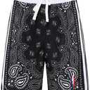 MECH-ENG Men's Paisley Basketball Shorts,Mesh Graphic Training Athletic Running Shorts, Lightweight Beach Boxing Shorts (XS)