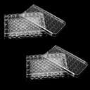 48 Well Cell Culture Plate Serving Tray, 2 PCS Pill Filler Tray, Tissue Culture Plate for Lab Equipment (Holes Dia: 1.1cm)