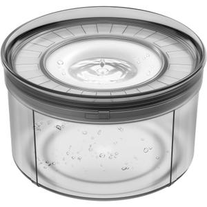 1Gallon No Spill Dog Water Bowl-3.8L Large Capacity, BPA-Free, Anti-Splash & Anti-Digging Design with Non-Slip Base, for Messy Drinkers (White)