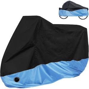 Adult Tricycle Cover, Trike Bicycle Cover Outdoor Storage Waterproof, Dust Wind Proof, Bike Covers for 2 or 3 Bicycles