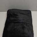 PAVILIA Travel Blanket, Soft Airplane Blanket, Plane Blanket Compact Packable, Travelers Gifts Accessories, Luggage Backpack Strap, 60x43 Black