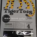 DOK TigerToes Premium Non-Slip Dog Socks for Hardwood Floors - Extra-Thick Grip that Works Even When Twisted - Prevents Licking, Slipping, and Great for Dog Paw Protection (Cool Caramel, Large)