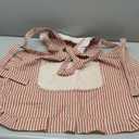 Cotton Kitchen Cooking Aprons,Vest Adjustable Bib Soft Chef Stripes Apron Two Pockets with Wide for Men Women (Pink)