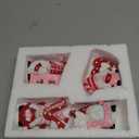 MEETYAMOR Valentines Day Decor, 4 PCS Resin Love Gnomes Figurines for Valentines Day Decorations, Sweet Heart Gnome Statues for Home Indoor Living Room Table Mantle Shelf Tired Tray, Red Pink