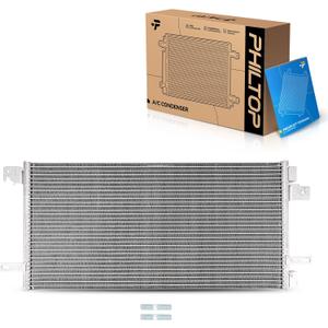 PHILTOP Air Conditioning A/C Condenser for Jeep Patriot 2007-2017 2.4L/2.0L, Jeep Compass 2007-2017 2.4L/2.0L, Dodge Caliber 2007-2012 2.0L/2.4L/2.4T/1.8L, Replace# 3597, 5191252AA, 68004052AB