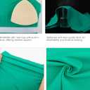 RUNNING GIRL Yoga Tank Tops for Women Built in Shelf Bra B/C Cups Strappy Back Activewear Workout Compression Tops (Green, L)