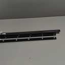 12 Pcs Metal Adjustable File Cabinet Rails Set Include 8 Hanging File Rail Clips 4 Cabinet Dividers Bars Suitable for Cabinets with Drawer Thickness Less Than 1/8 Inch(Black,18-32.5 Inch)