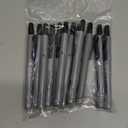 Amazon Basics Retractable Permanent Markers, Versatile Art Supplies for Home, School, and Office Use, 12 Count, Black