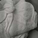 Kingnex Oversized King Bedspreads 128x120 Extra Wide Quilt for Tall King California King Bed Lightweight 3 Piece Quilted Coverlet Pillow Shams Set Pure White