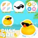 Marsui 24 Pcs Mini Rubber Ducks Bulk Mini Funny Rubber Ducky Bathtub Cute Squeaky Shower Ducks for Swimming Pool Party Favors Birthday Prize Rewards