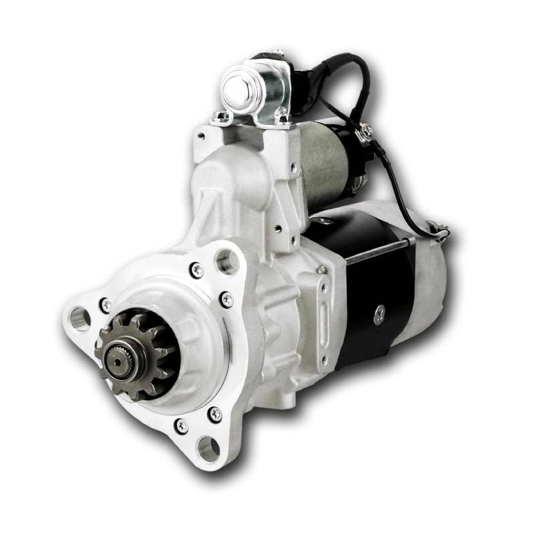 Starter Motor 8200308 6924N 39MT HD for Caterpillar C10C16, for Cummins ISX/X15/M11, for Detroit Series 60, for MaxxForce 15, for Mack E7/EM7 | Fits Freightliner, Volvo, More | 12V