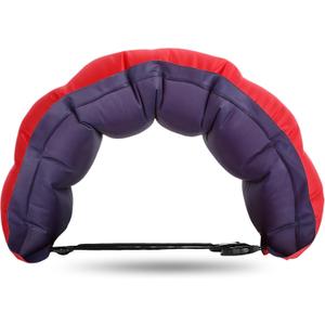 Lewtemi 1 Pcs Inflatable Swim Belt Pool Flotation Portable Waist Floatation Aid for Adults Adjustable Floating Swimming Training Aid Waist Belt with Buckle and Rope for Swimming Beginner (Red and Blue)