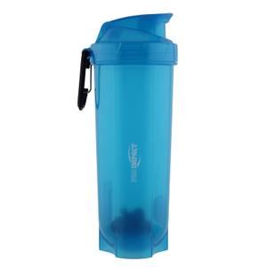 Pro Impact Shaker Cups for Protein Shakes  24.5 Oz Protein Shaker with Carabiner Hook  Leakproof Impact Resistant Shaker Bottles for Protein Mixes  Protein Shake Blender for Gym, On The Go - Blue