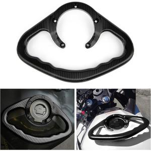 PSLER Fuel Gas Tank Handle Motorcycle Rear Passenger Grab Bar for Ninja ZX14R ZX6R ZX7RR ZX11 ZX10R ER6N ER6F Aluminium Accessories Handle Grips Bar Handlebar 5 Holes(Black)